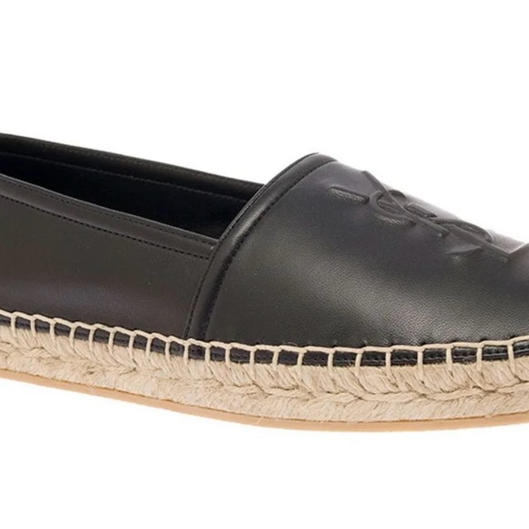 YSL logo flat espadrille women’s size 37.5. Barely worn. original box/dust bag - Picture 4 of 5